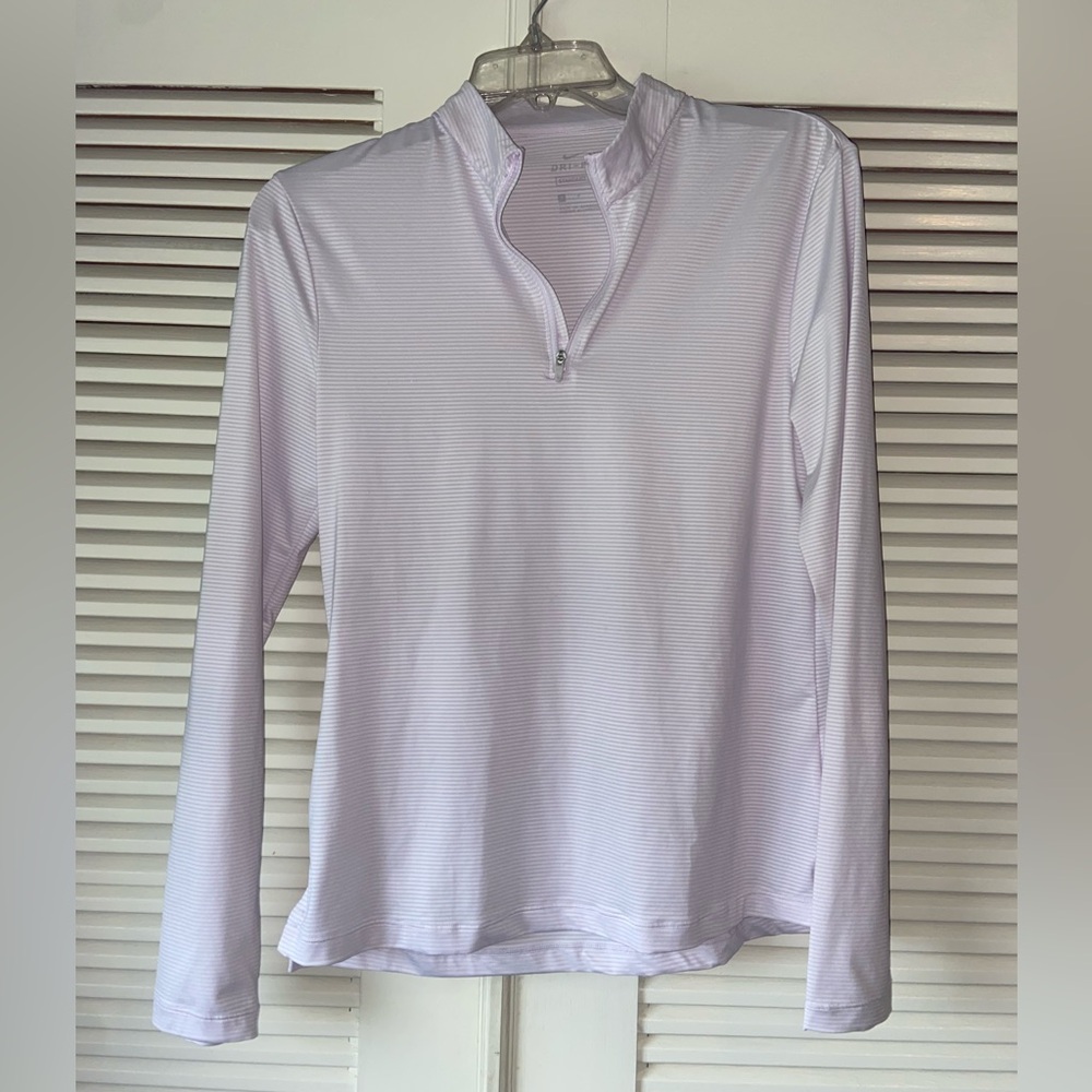 Women's White Quarter-Zip golf Top